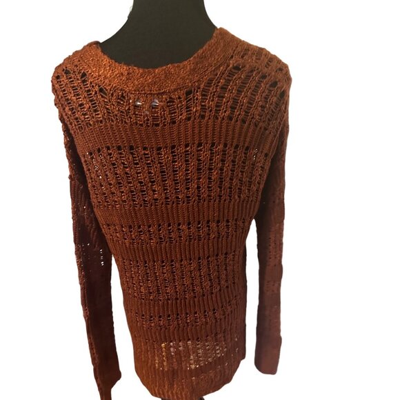 Mudd super soft brown button up cardigan sweater size L - Picture 2 of 4